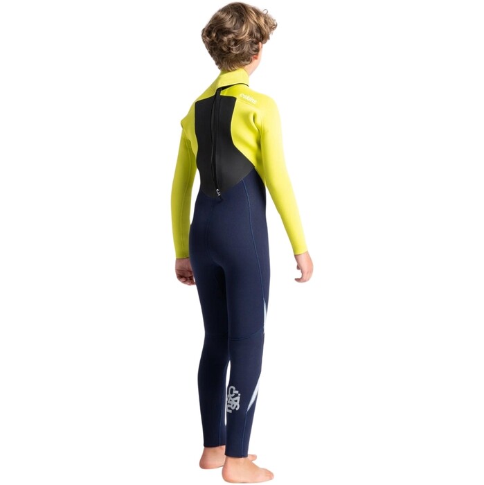 2024 C-Skins Junior Legend 5/4/3mm GBS Back Zip Wetsuit C-LE54JBZ - Slate / Flash Green / Silver